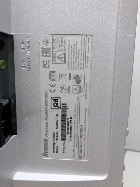 Écran IIYAMA ProLite XUB2492HSU-W1 - 24 pouces Blanc - Full HD 75Hz IPS HDMI VGA DisplayPort pour Bureau