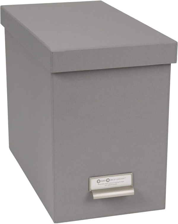 Porte Dossier Bigso Box of Sweden 944154144 - Panneau de Fibre Bleu Gris 35x18,5x27 cm pour Bureau