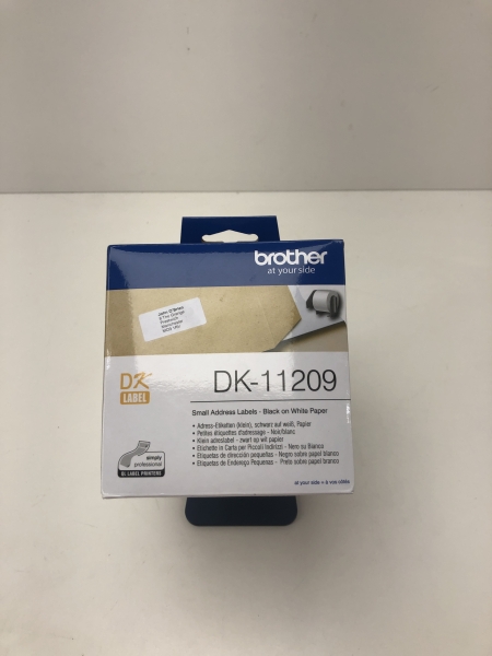 Rubans d'étiquettes Adressage Brother - 62x29mm Noir/Blanc Papier Rectangulaire 800 unités pour Bureau