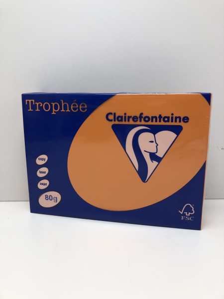 Ramette feuille Orange Vif A4 CLAIREFONTAINE