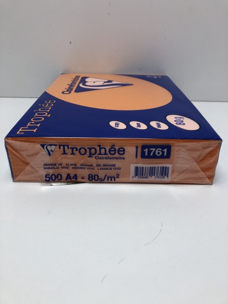 Ramette feuille Orange Vif A4 CLAIREFONTAINE