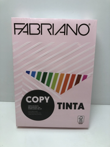 Ramette feuille Rose poudré A4 FABRIANO COPY TINTA
