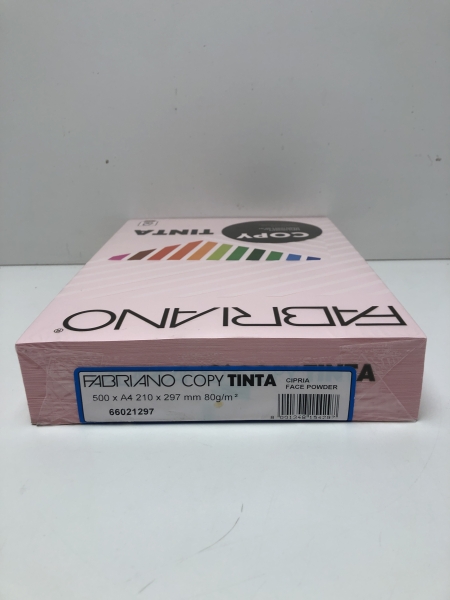 Ramette feuille Rose poudré A4 FABRIANO COPY TINTA