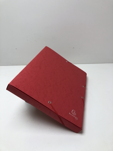 Boite classement élastiques EXACOMPTA rouge