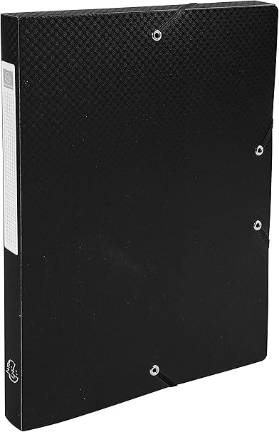 Boite classement élastiques EXACOMPTA noir