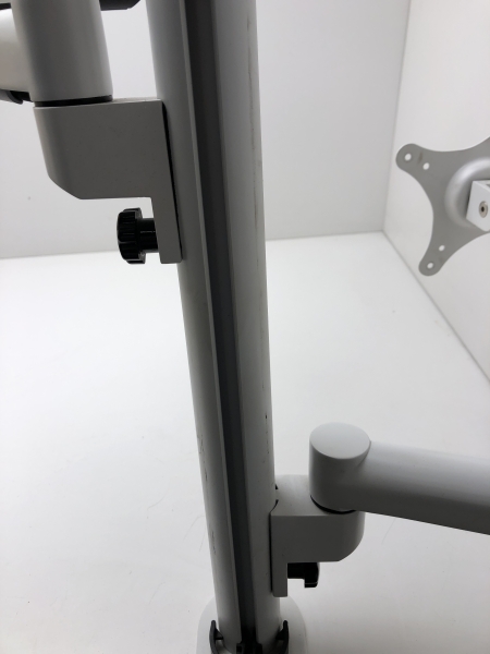 Support bureau écran - Bras de moniteur double pince 13-25 kg pour écran 21 pouces maxi