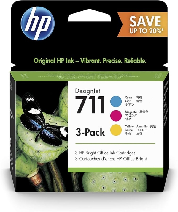 Cartouche HP 711 Pack Cyan Magenta Yellow