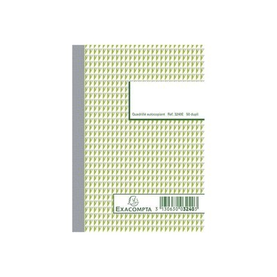 Manifolds quadrillés autocopiant Exacompta - 5x5 50 dupli 14,8x10,5 cm pour bureau