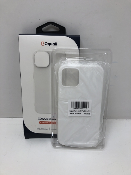 Oquali Coque iPhone 12/12 Pro Blanc