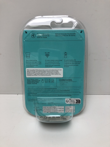 Souris sans fil Logitech M185 - Rouge, Connexion sans fil, Compatible PC Mac Linux, Usage bureautique