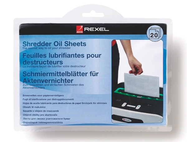 Feuille prélubrifiée Rexel  12 unités
