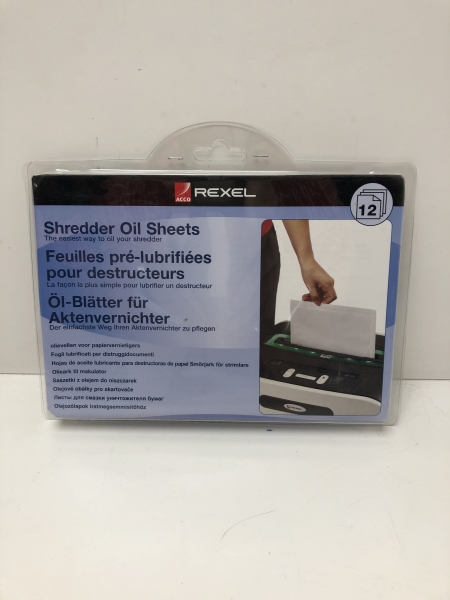 Feuille prélubrifiée Rexel  12 unités
