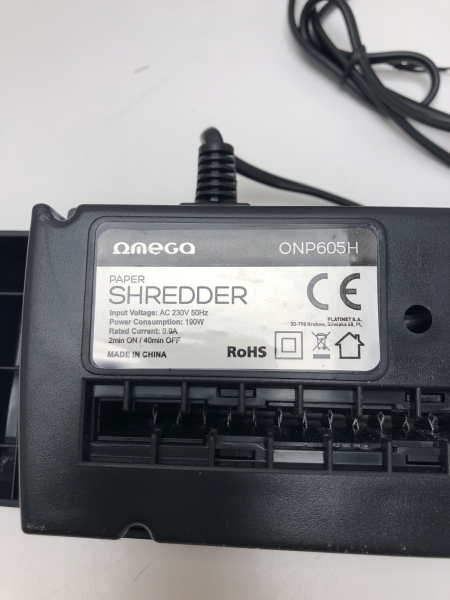 Broyeur papier sans réservoir Omega