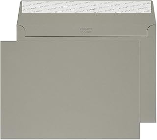 Enveloppes Auto-Adhésives Clairefontaine C5 162 x 229 mm 120 g/m² Enveloppes Bande Adhésive Gris