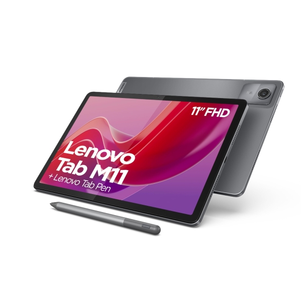 Tablette Lenovo Tab M11 - Écran 11" IPS 90Hz, 4 Go RAM, 128 Go stockage, Stylet inclus