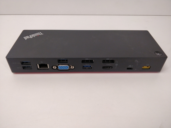 Station d'accueil Lenovo ThinkPad Universal Thunderbolt 3 Dock - HDMI, 2 x DP, VGA, Gigabit Ethernet, 5 USB 3.0, 2 USB-C, RJ45, Jack pour ordinateur