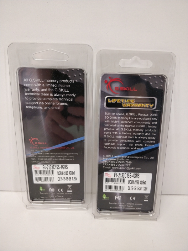 Lot 3 barrettes mémoire DDR4-2133 CL15 SO-DIMM 4Go G-SKILL - Pour ordinateur portable