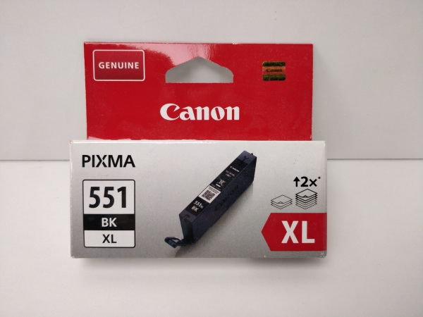 Cartouche d'encre noire Canon CLI-551XL - Haut rendement pour imprimantes PIXMA iX6850, iP et MG